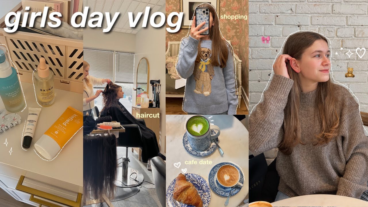 День девочек: подъем в 6 утра, стрижка, шопинг и милые кофейни 🧸☕️🤎