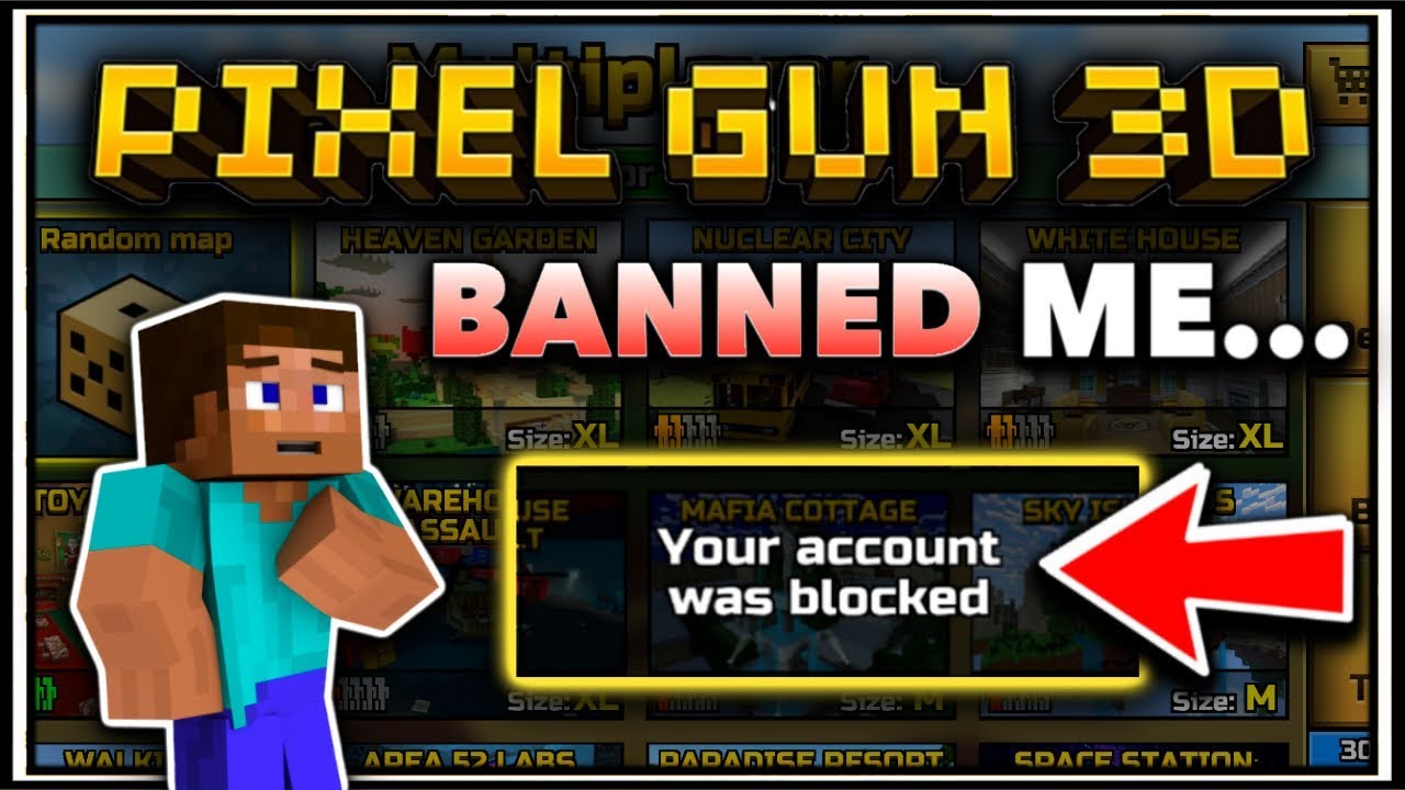 I Got BANNED From Pixel Gun 3D...