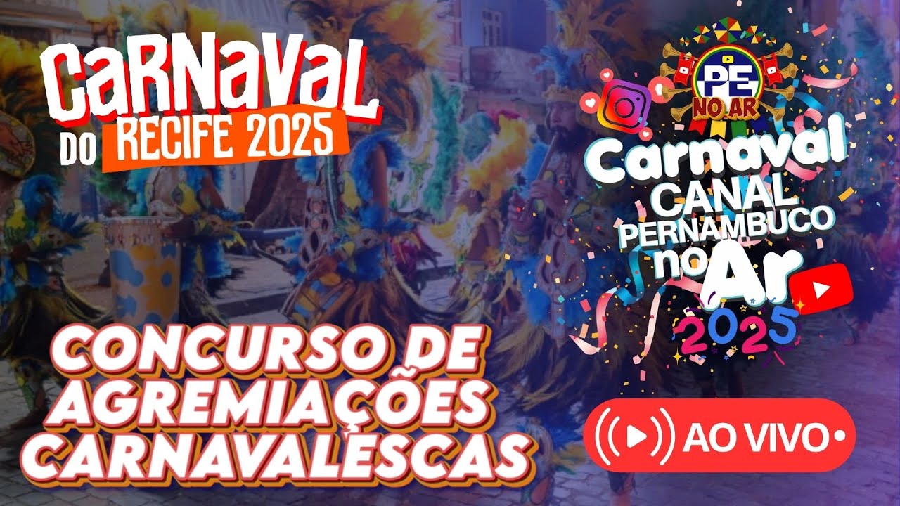 [CARNAVAL 2025] CABOCLINHOS DO GRUPO ESPECIAL CONCURSO DE AGREMIAÇÕES CARNAVALESCAS D RECIFE AO VIVO