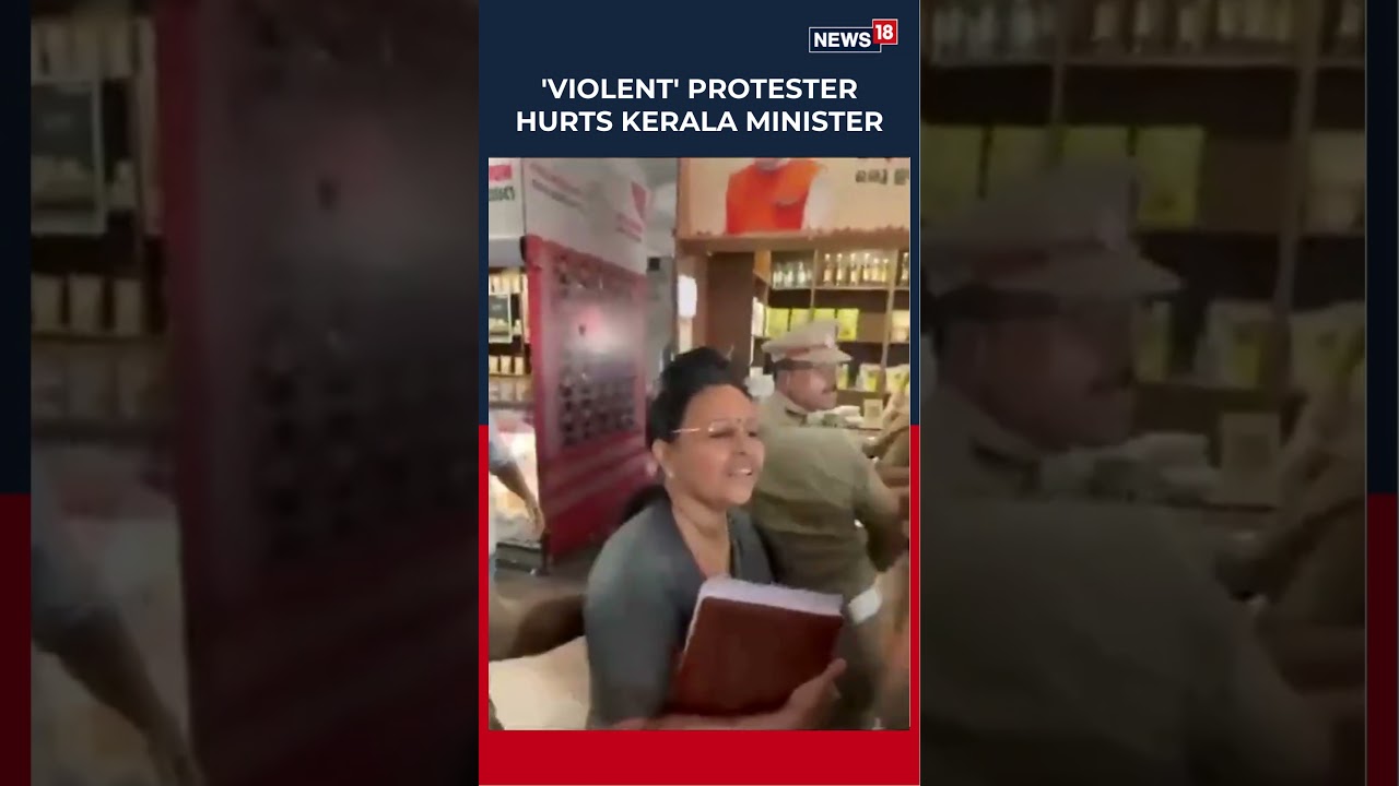 Veena George Hurt Amid KSU Black Flag Protest at Kannur Station Ahead of Vande Bharat Journey | N18S