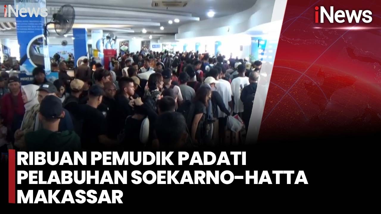 Ribuan Pemudik Padati Pelabuhan Soekarno-Hatta Makassar | iNews Terkini 13/3