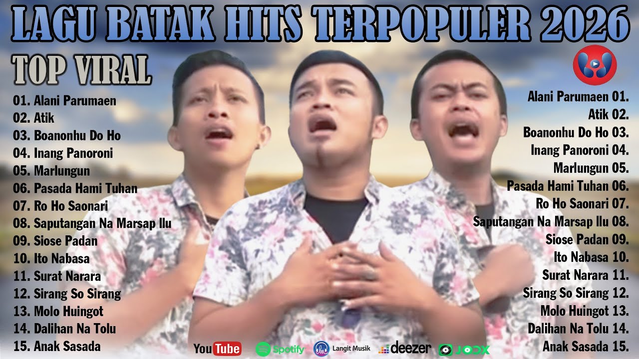 Lagu Batak Paling Populer Terbaru 2026 -Kumpulan Lagu Batak Terbaik Saat ini Enak Di Dengar