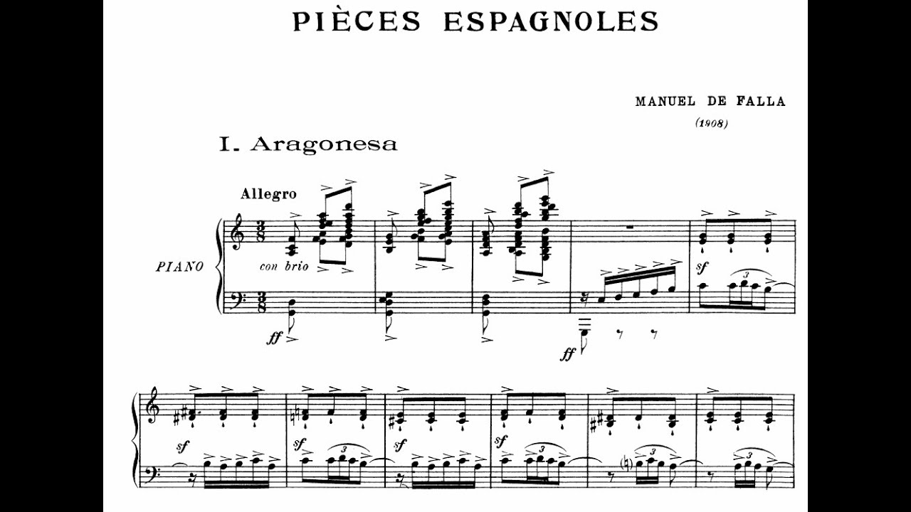 Manuel de Falla - Pièces espagnoles