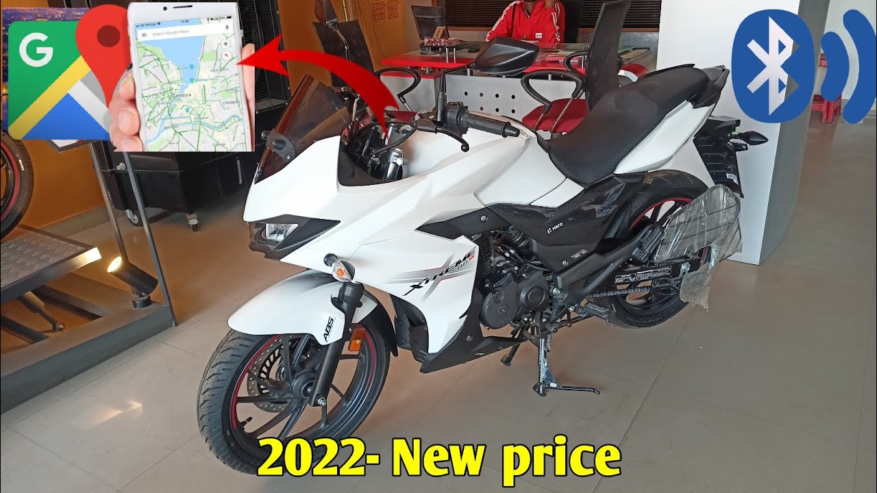 2022  New Hero xtreme 200s white colour price/mileage/new updates/full details hindi reviews