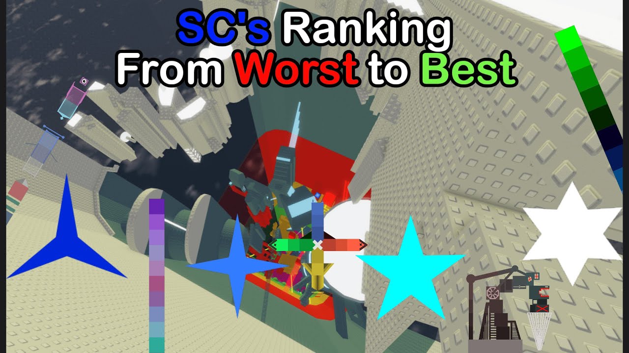 EToH SC's Ranking from Worst to Best
