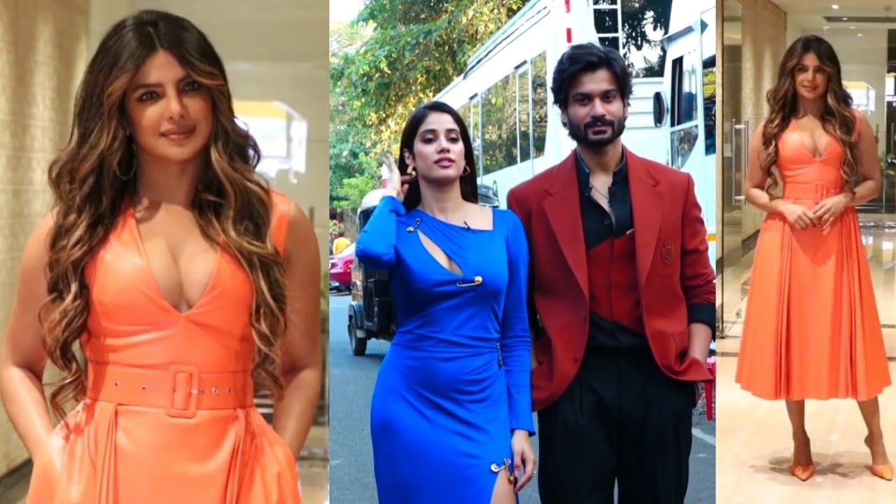 Priyanka Chopra Gorgeous Look in Orange Top | Janhvi Kapoor at Biggboss Set for Promotion of Mili