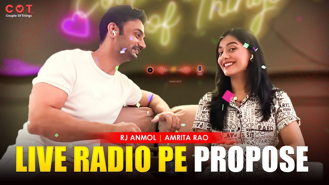 EXCLUSIVE: RJ Anmol Proposes to Amrita Rao - RADIO AUDIO OUT AND MORE! #love #amritarao #bollywood