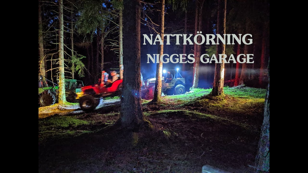 Nattk&ouml;rning Nigges garage 2019-08-31