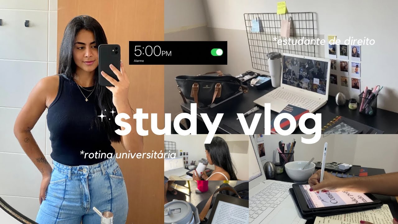 STUDY VLOG | rotina de uma estudante *faculdade de direito* #2