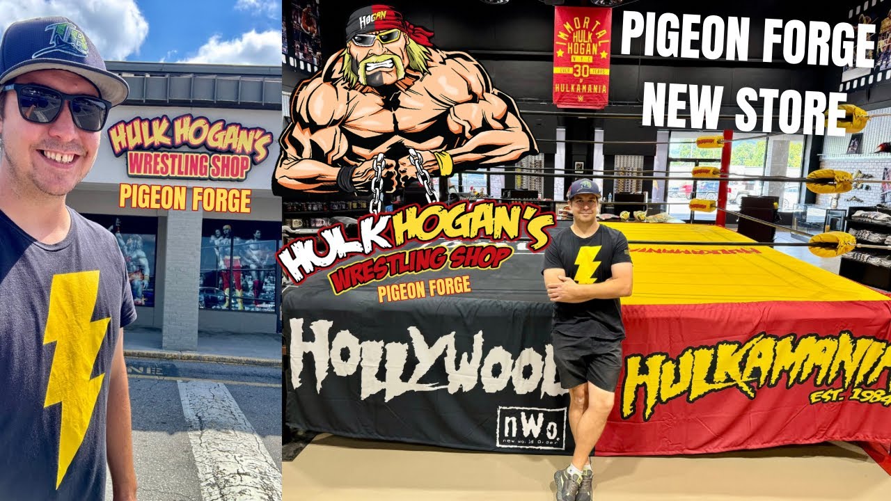 Hulk Hogan's NEW Wrestling Shop In Pigeon Forge Tennessee Is OPEN - Location & Walkthrough