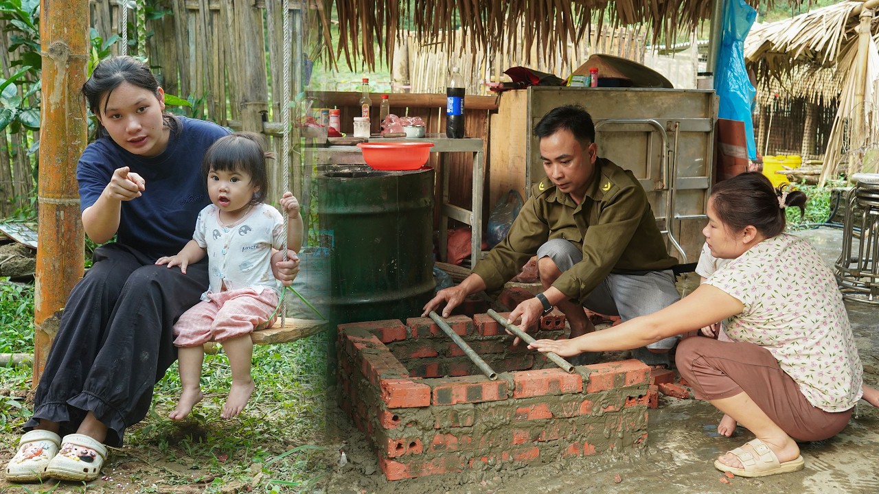 Uncle Ch&uacute;c came to help Yến and her mother set up their new kitchen, bringing warmth to their life