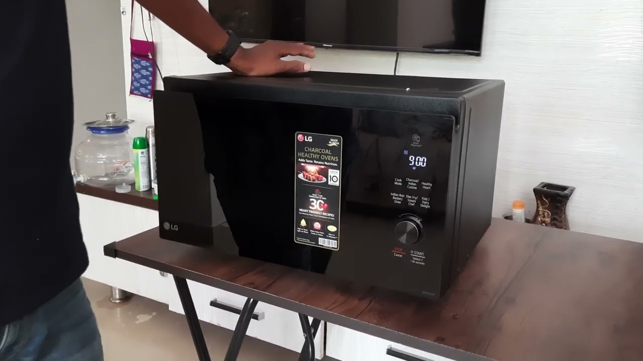 LG Microwave demo telugu LG 32 L Charcoal Convection Microwave Oven (MJEN326SF, Black)