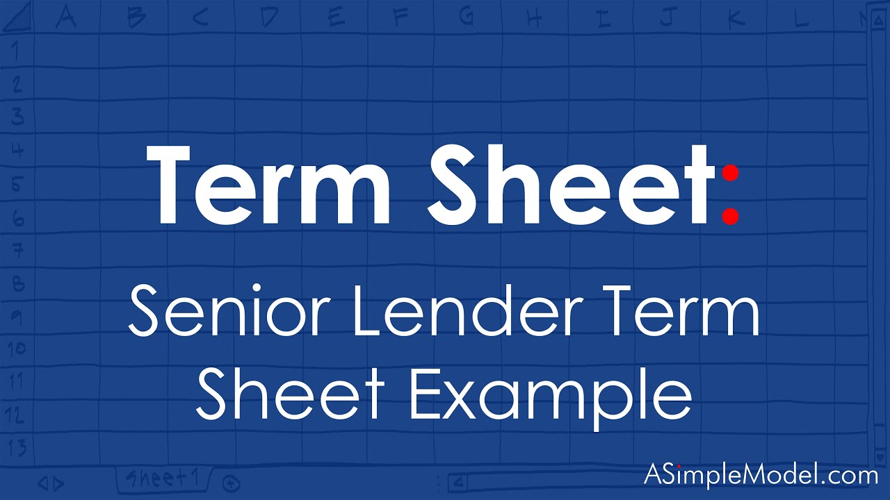 Debt Term Sheet Example