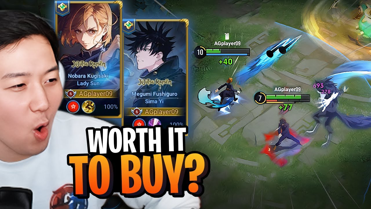 Worth it to buy? How much are Jujutsu Kaisen skins? Nobara & Megumi in Honor of Kings