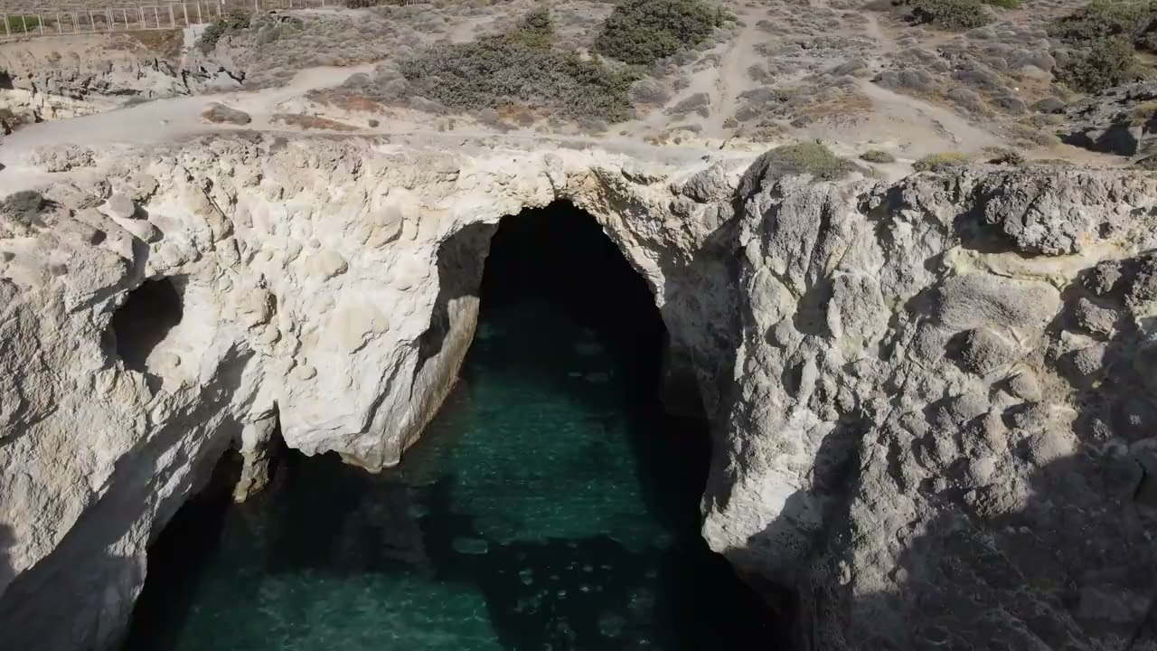 Papafragas, Milos, Greece. Drone 4K