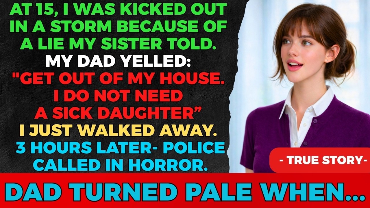 At 15, My Father Kicked Me Out Into a Storm Over a Lie — 3 Hours Later Everything Changed
