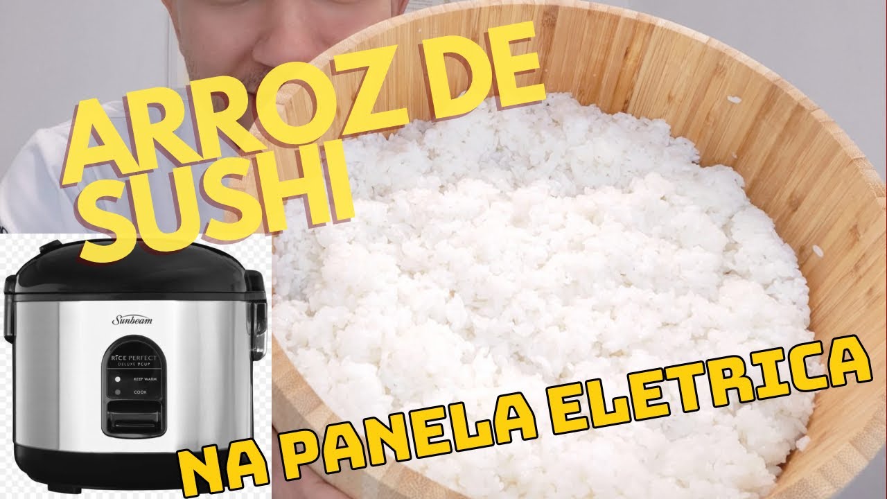 Como fazer arroz Japonês na Panela Elétrica