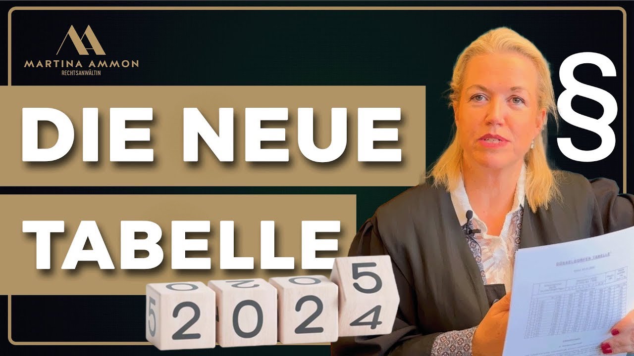 Die Düsseldorfer Tabelle 2025 - Das Müssen Sie Wissen!