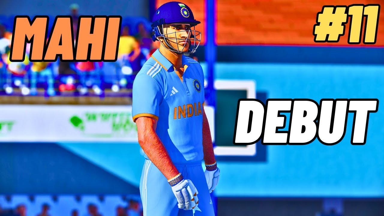 Dhoni 1st International Match India Debut MSD Career Mode || Cricket 22