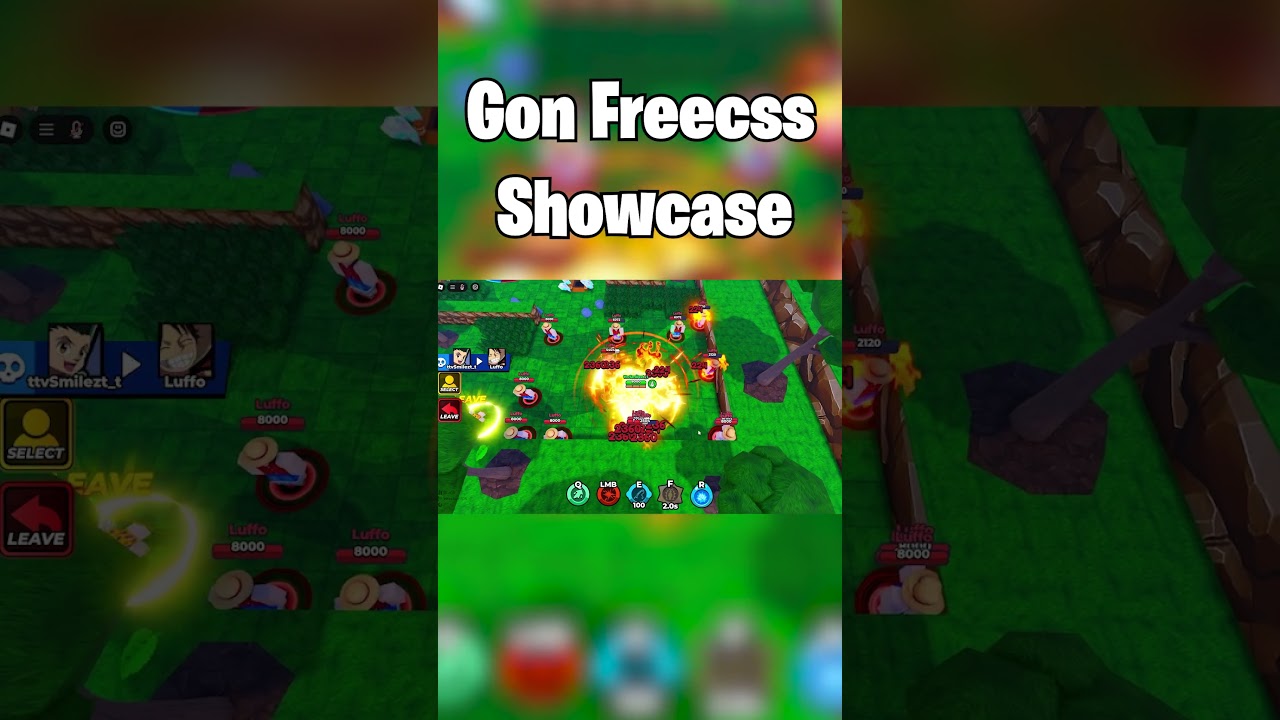 Gon Freecss Showcase In Roblox Jump Stars  #roblox #jumpstars