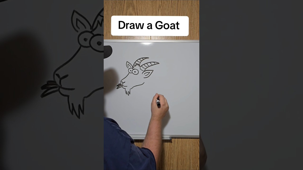 How to draw a goat