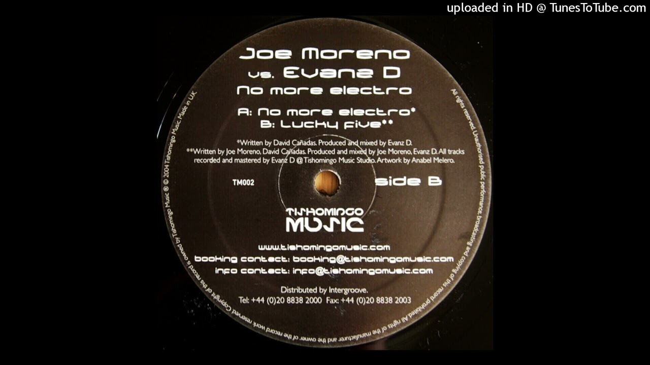 Joe Moreno vs. Evanz D ‎– No More Electro