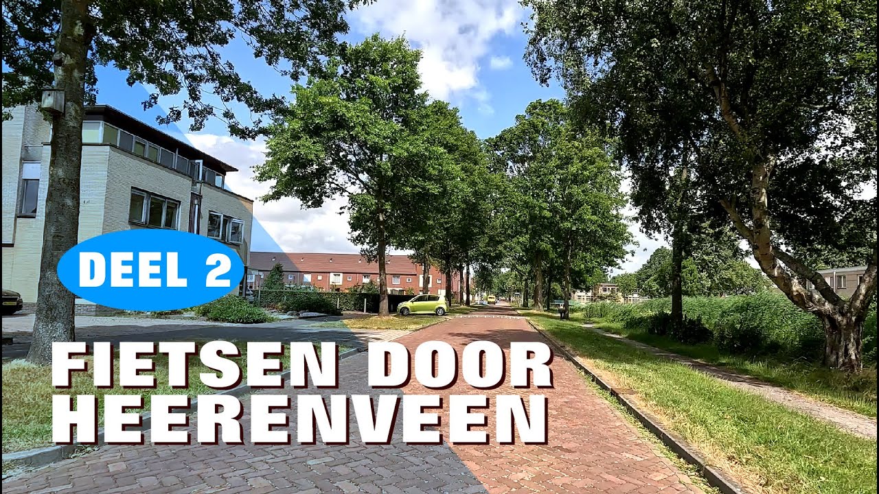 FIETSEN DOOR HEERENVEEN 2023 (2) - 1080p50 - De Vos v. Steenwijksingel ... Jurresstraat e.o.