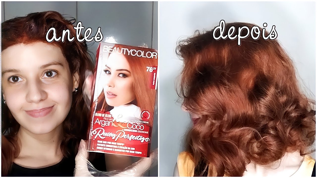 Retoque de raiz + Troca de tinta ♥ RUIVO SEQUOIA 7677 - Beauty Color