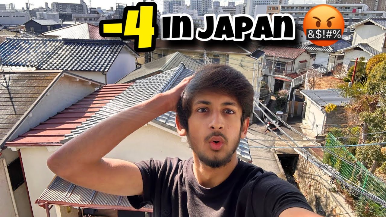 -4 in osaka | snow fall in japan | international student 🤬😭🇯🇵🇵🇰