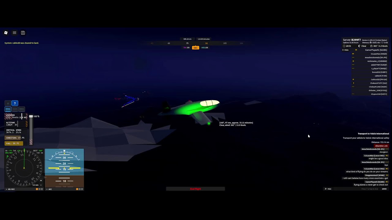 Flying across the map in every plane in Areonautica stream #141
