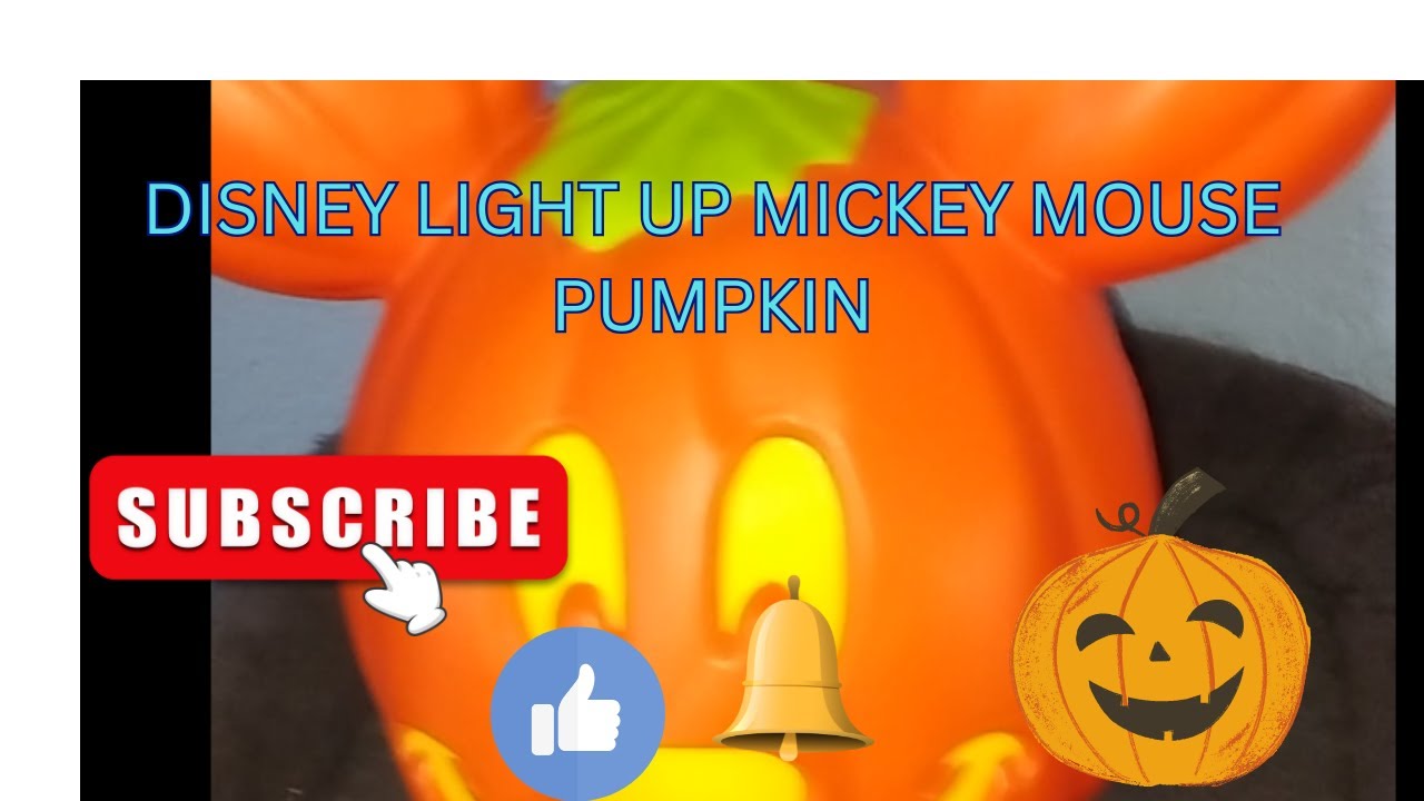 Disney Light Up Mickey Mouse Pumpkin