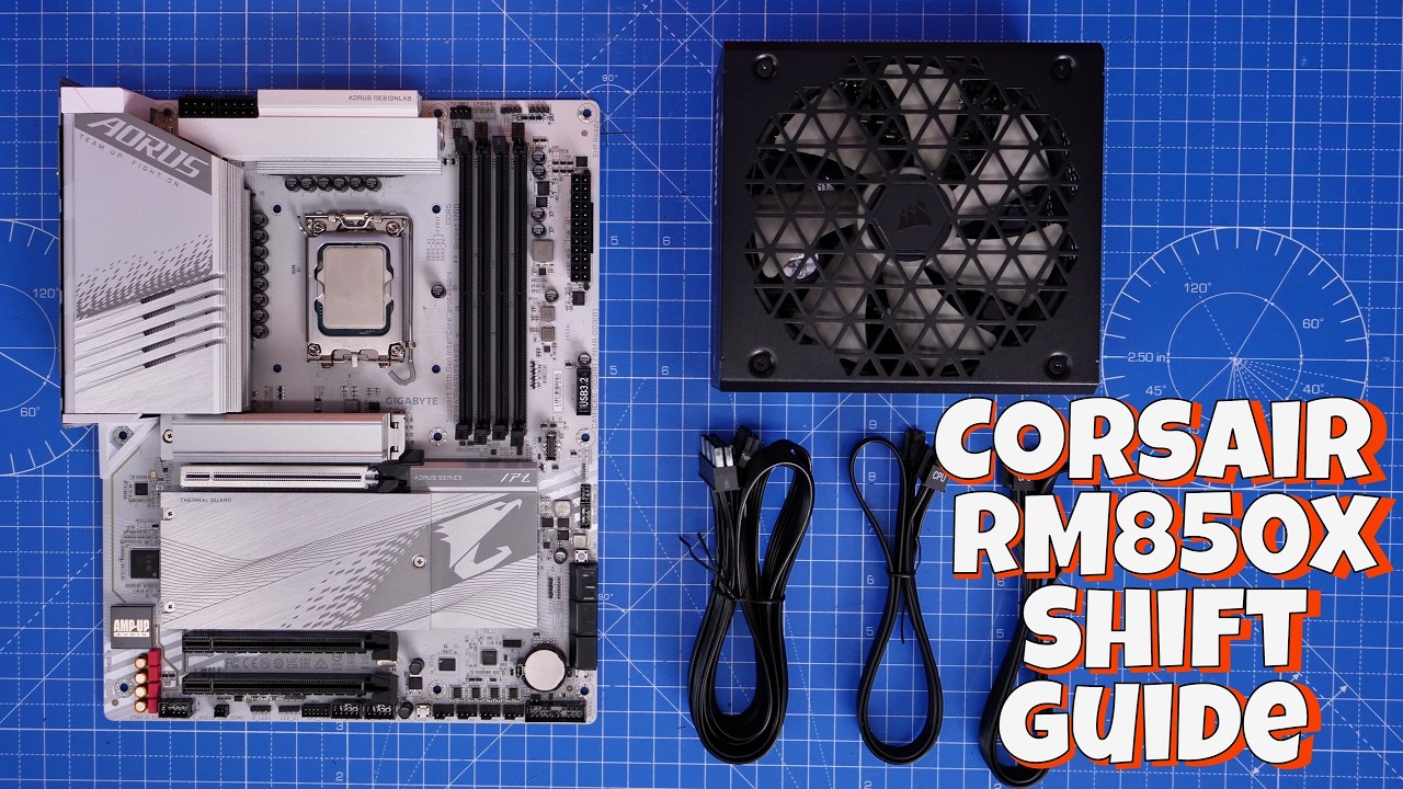 Corsair RM850x Shift PSU wiring and setup guide