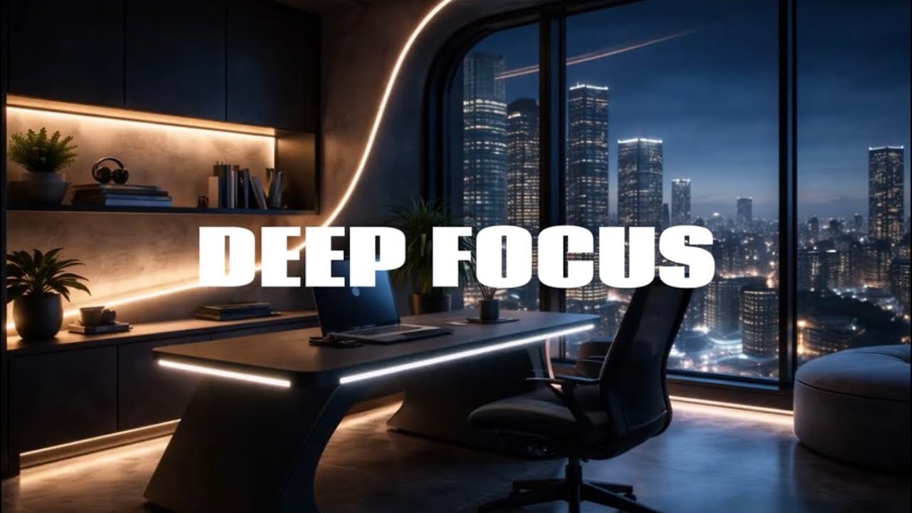 Metropolis Deep Focus - 1% Executive Office Ambience With City Skyline