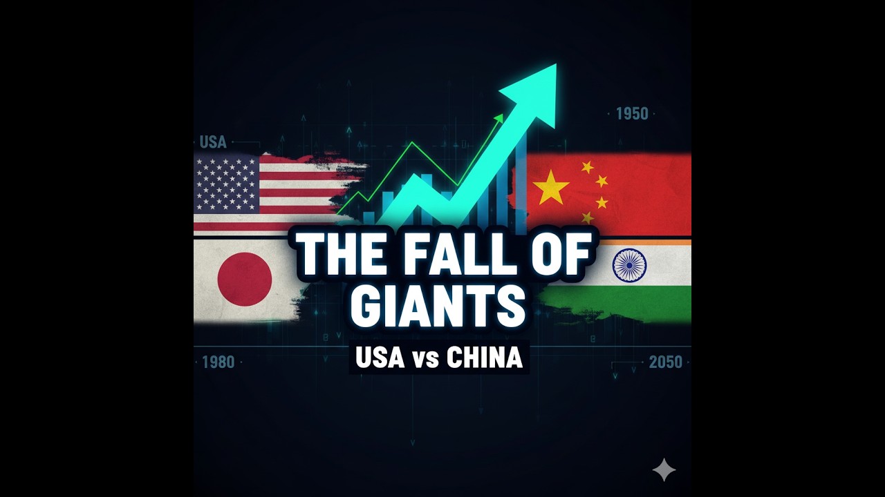 The Rise & Fall of Global Powers: GDP Race (1960 - 2024)  & Forecast for  2050