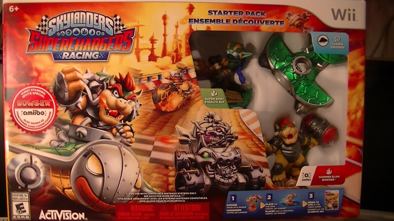 SKYLANDERS SUPERCHARGERS WII EDTION UNBOXING
