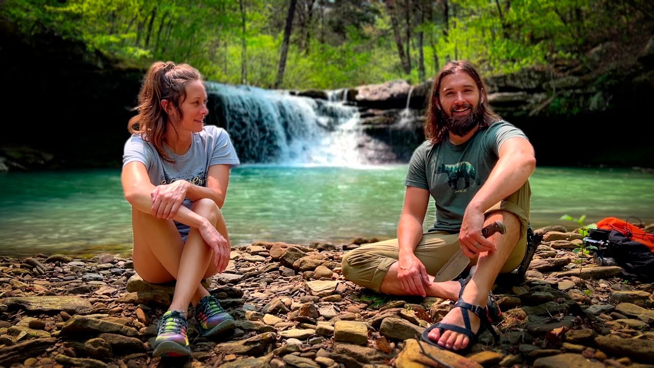 Hiking to a Hidden WATERFALL | OFF GRID Camping