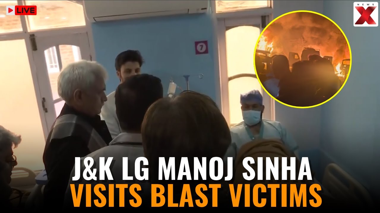 J&K LG Visits Hospital LIVE: 9 Dead, Emergency Response Underway | J&K LG Manoj Sinha Visits Victims