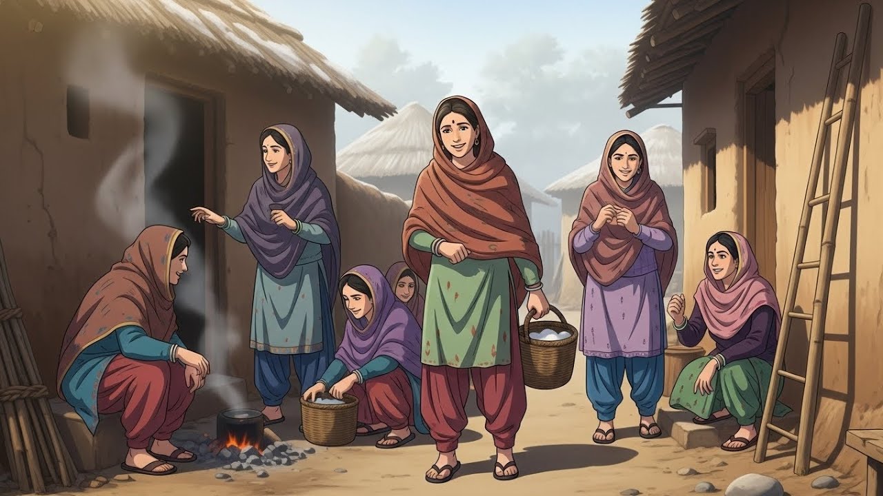 “90s Ki Lohri 🔥 | Village Life Anime Style | Pure Punjabi Vibes”