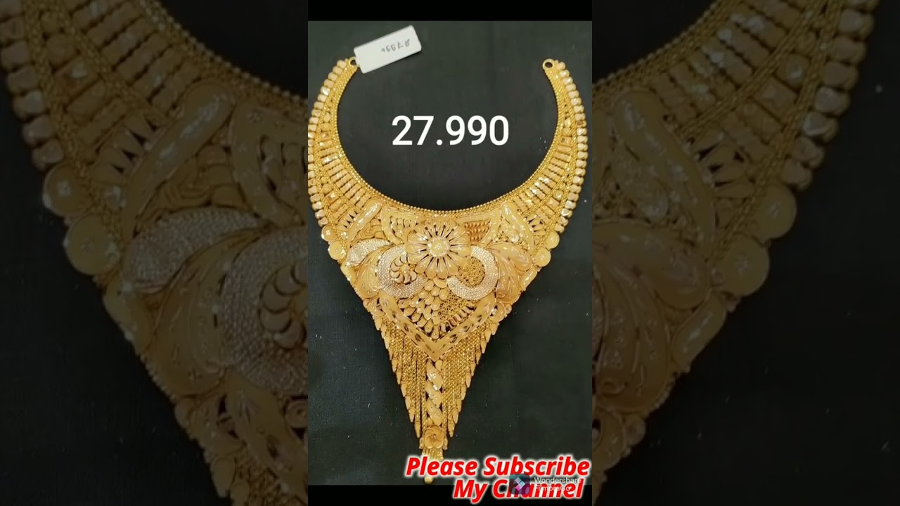 latest gold necklace !! sone ka har !! #ytshorts #goldjewellery