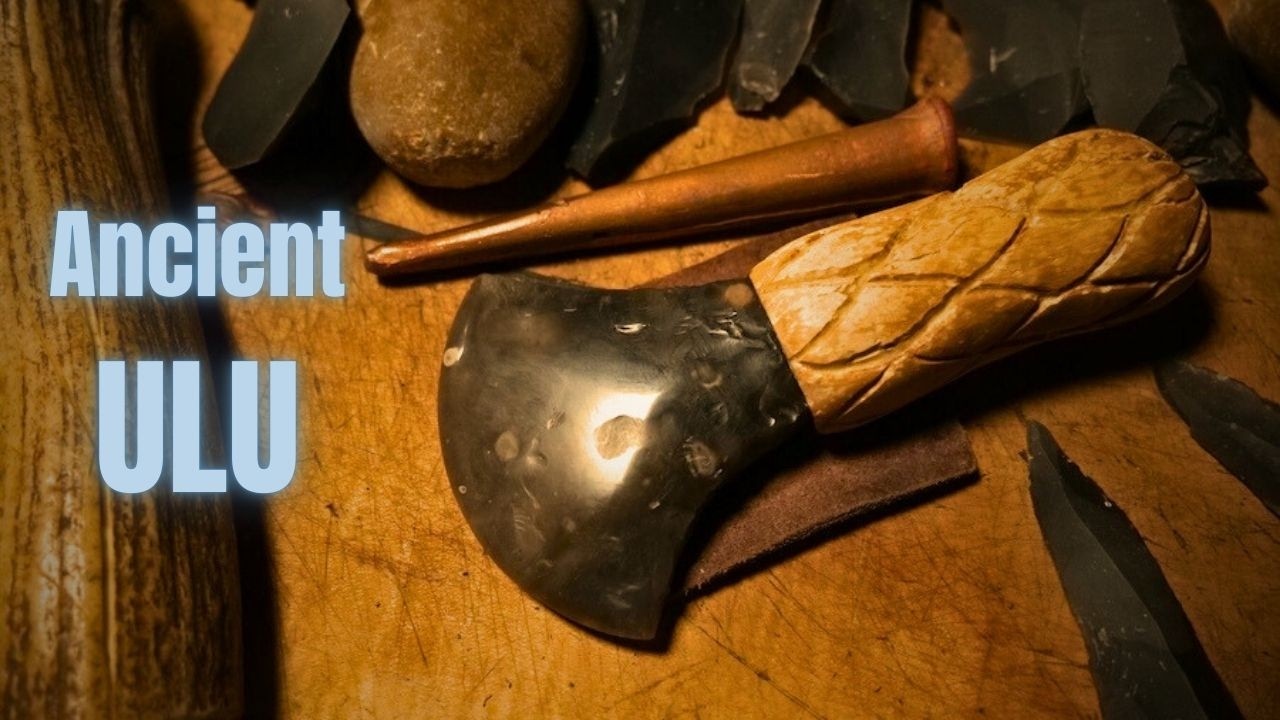 Flint Knapping using an ancient punch technique.