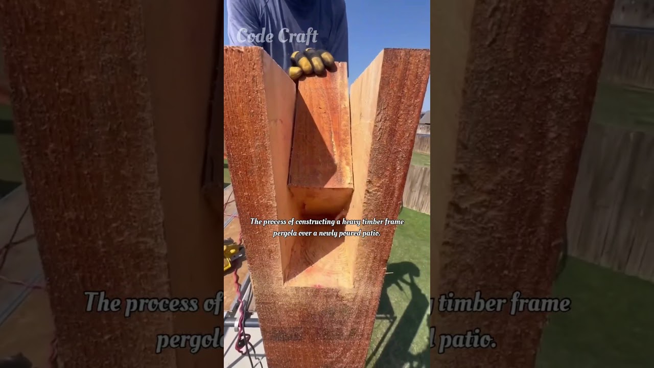 Building a Timber Frame Pergola Structure