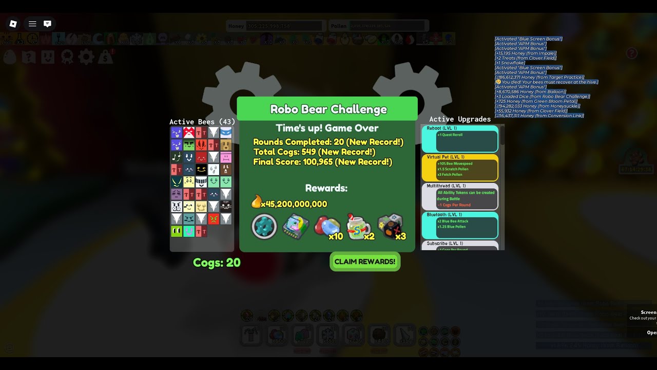 Completed round 20