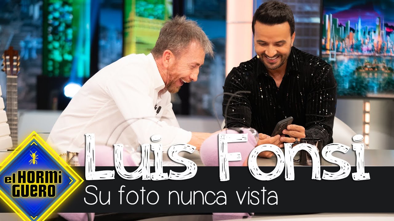 La foto nunca vista de Luis Fonsi que hace llorar de risa a Pablo Motos - El Hormiguero