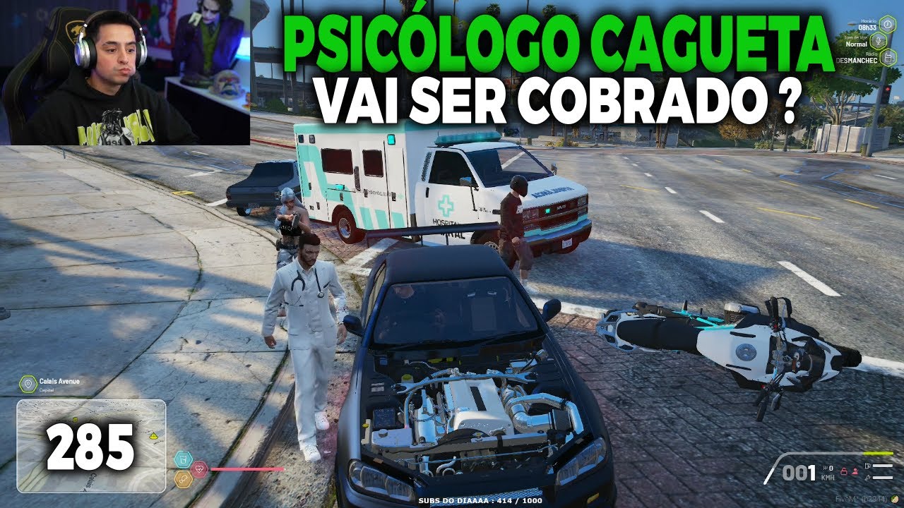 LEVI ENCONTROU O MÉDICO PSICÓLOGO CAGUETA E TENTOU COBRAR, GTA RP