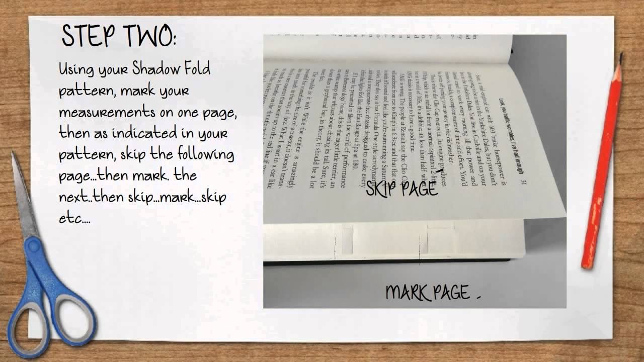 Bookami® Tutorials - How To Fold A Shadow Book Folding Pattern