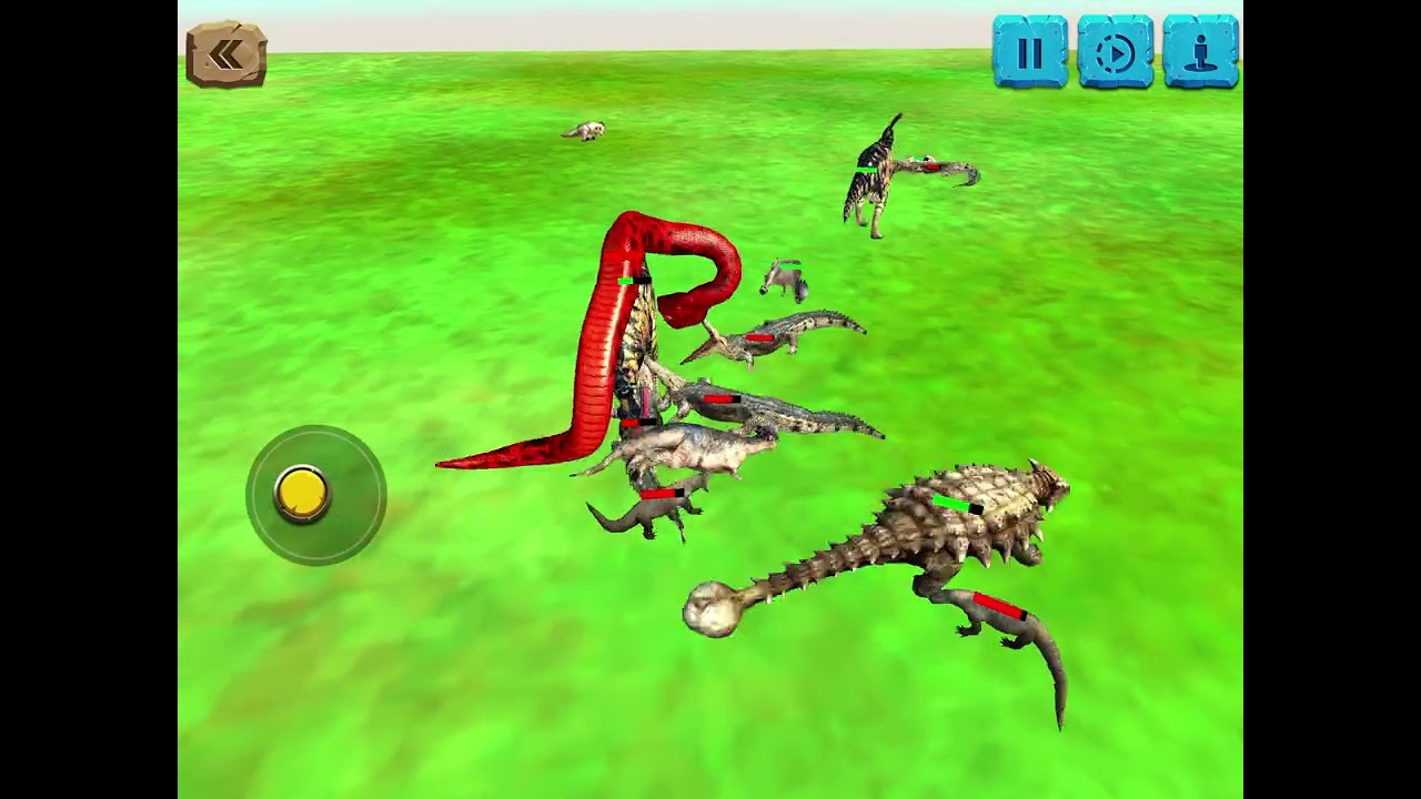 Herbivores dinosaurs vs reptile army #animalrevoltbattlesimulator 