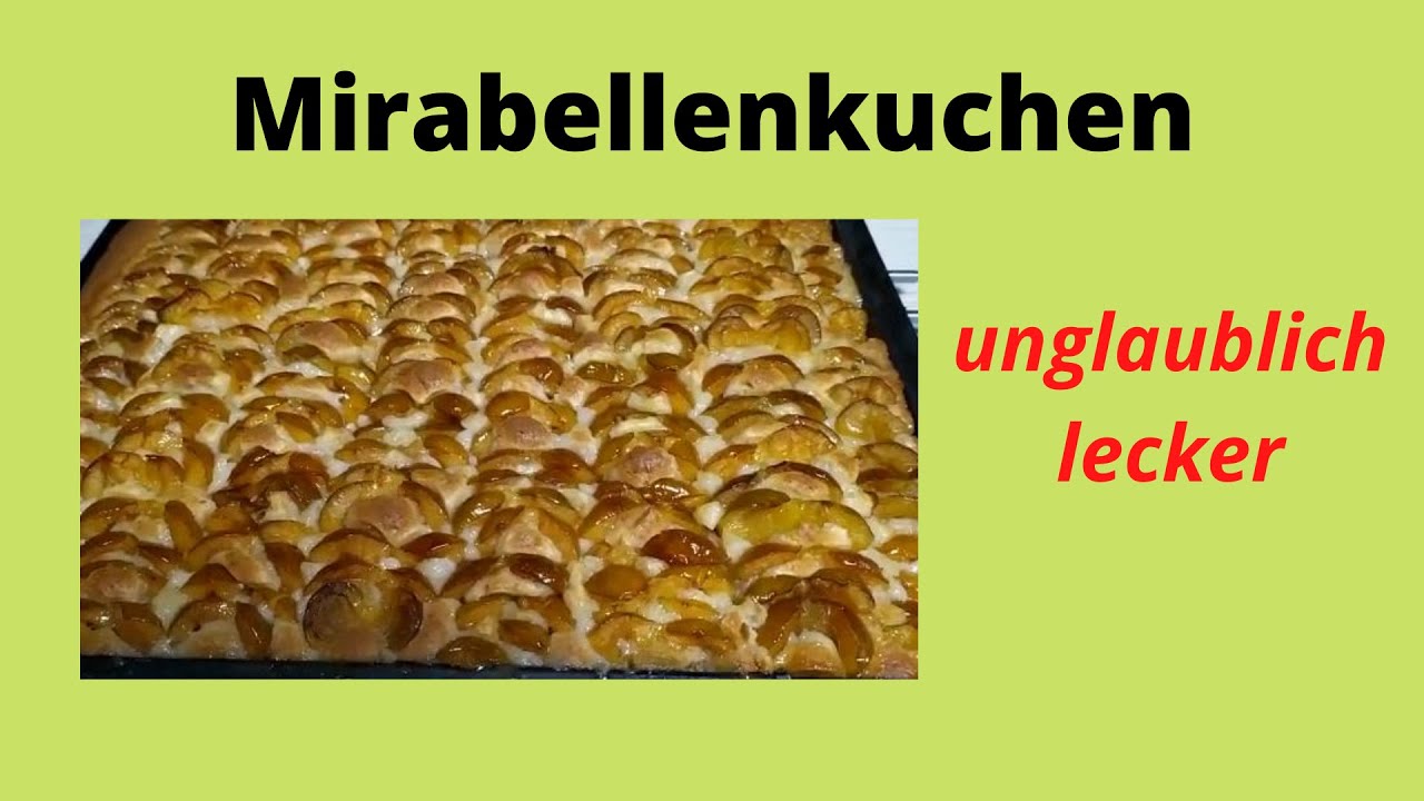 Mirabellenkuchen - Rodonkuchen - Rührteig für Obstkuchen oder Marmorkuchen usw.