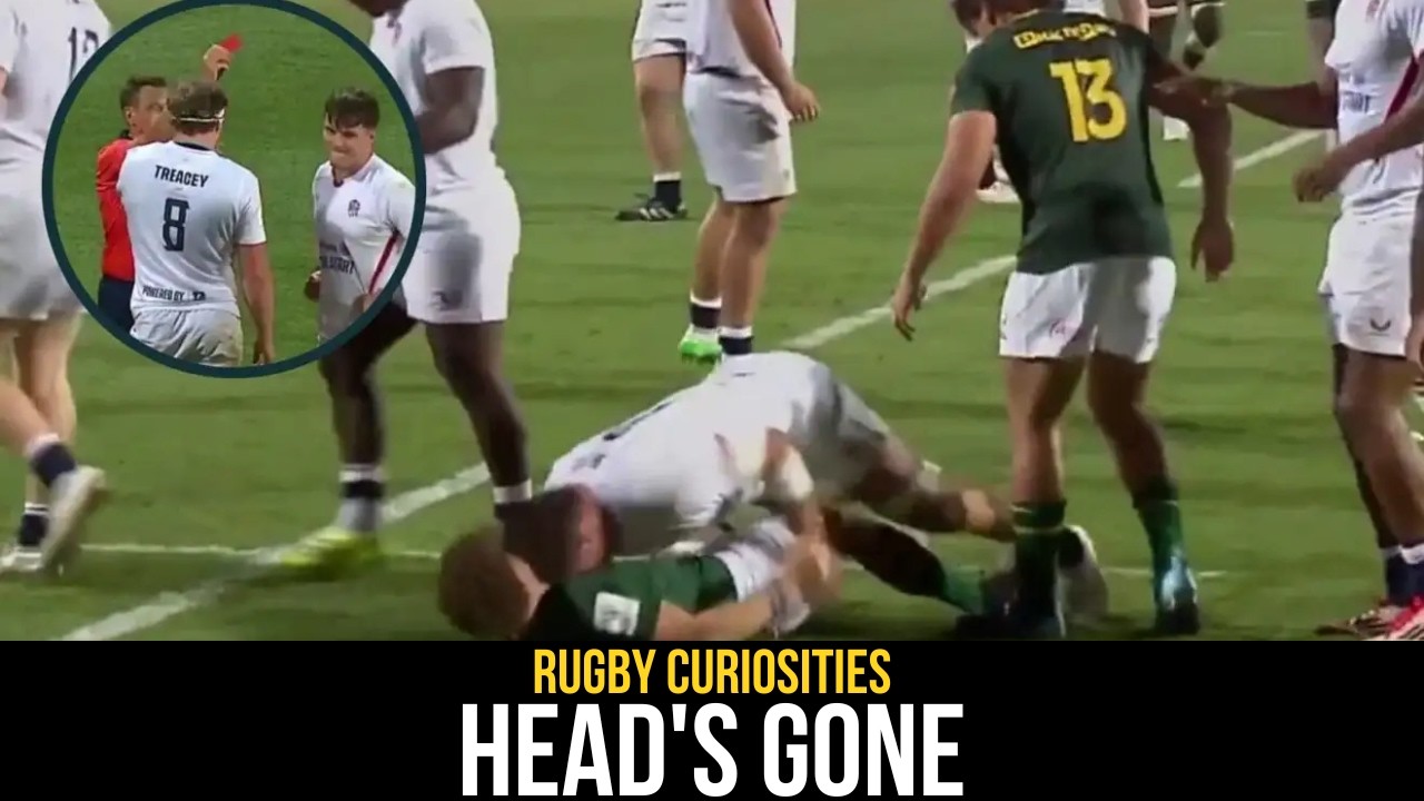 Bad Red Card | Seb Kelly Headbutts Luan Giliomee | South Africa vs England
