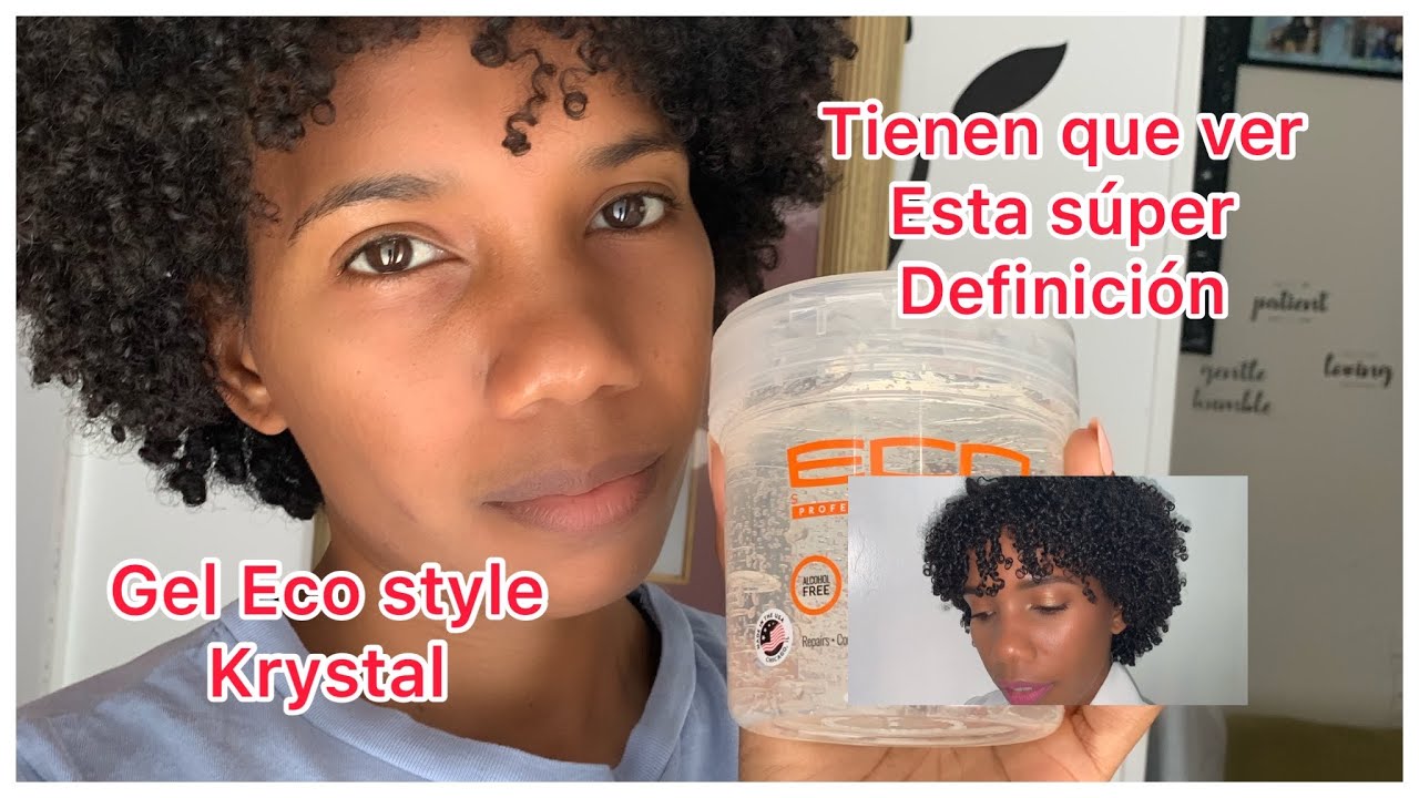 Cabello súper definido | EcoStyle Krystal cabello crespo natural 😮👀😉🤗👍