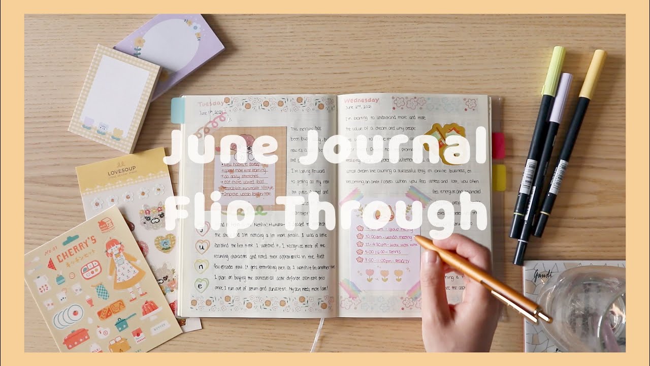 Daily Journal Flip Through 🌼| June 2021☁️